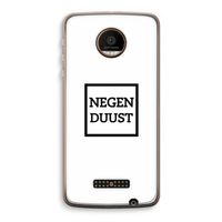 Negenduust vierkant: Motorola Moto Z Force Transparant Hoesje