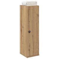 Badkamerkast met rolhouder 20,5x22x72 cm artisanaal eikenkleur