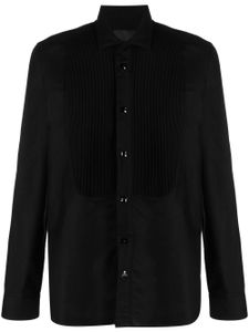 Philipp Plein chemise à plastron plissé - Noir