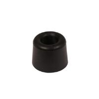 Deurbuffer / deurstopper - zwart - rubber - 35 x 30 mm - deurstop