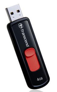 Transcend JetFlash 500 USB flash drive 4 GB USB Type-A 2.0 Rood