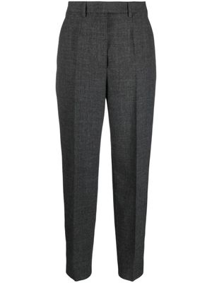 Prada pantalon de tailleur à plis marqués - Gris
