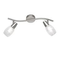 Trio PlafondlampColmar 2-lichts nikkel mat - R80022007
