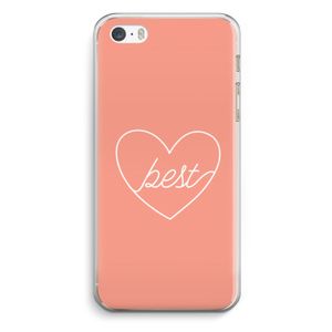 Best heart: iPhone 5 / 5S / SE Transparant Hoesje