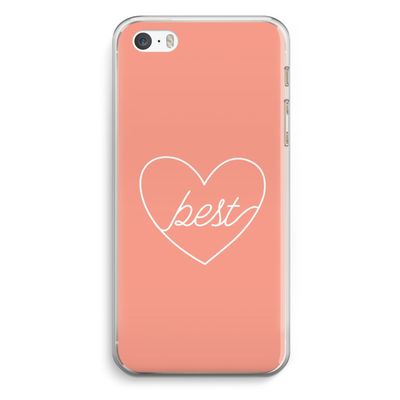 Best heart: iPhone 5 / 5S / SE Transparant Hoesje