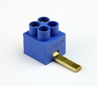 Aansluitklem dubbel max 2x16mm² blauw SEP DT 2115900550 voor automaten 1 module breed max 80A