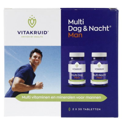 Vitakruid Multi Dag & Nacht Man 100% Vegan 2 x 30
