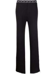 Off-White pantalon nervuré à taille Arrows - Noir