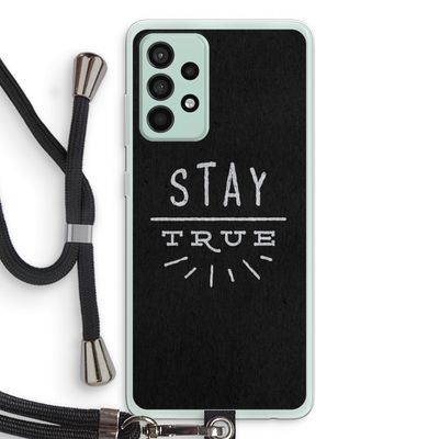 Stay true: Samsung Galaxy A52s 5G Transparant Hoesje met koord