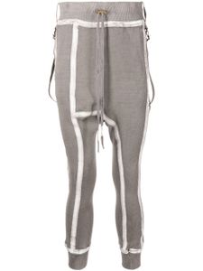 Boris Bidjan Saberi pantalon de jogging à lien de resserrage - Marron