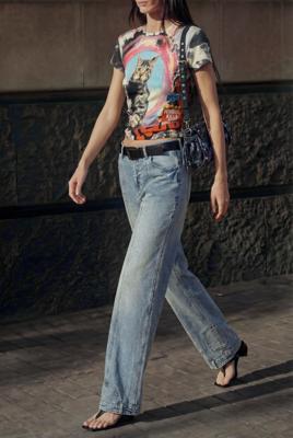 T-shirt met kattenprint - RED - M T-shirt met kattenprint - RED - M