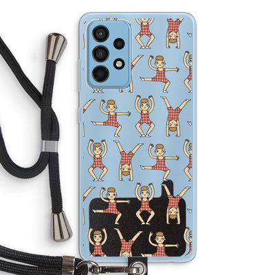 Gymboys: Samsung Galaxy A52 Transparant Hoesje met koord