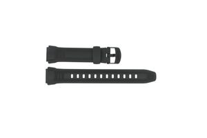 Horlogeband Casio W-212H / 10300101 Kunststof/Plastic Zwart 18mm