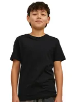 Kinder T-shirt 1-pack - ronde hals - Jongens ondershirt korte mouwen - Katoen