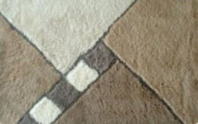 Wicotex bidetmat 50x60cm beige geblokt