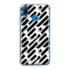 Zwarte vegen: Huawei P20 Lite Transparant Hoesje