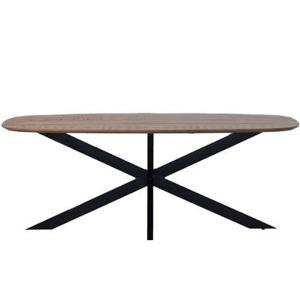 Giga Meubel - Eettafel Bruin - Deens Ovaal - 180cm - Tafel Jordan