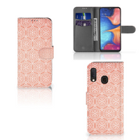 Samsung Galaxy A20e Telefoon Hoesje Pattern Orange