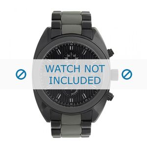 Armani horlogeband AR5953 Staal Grijs 22mm