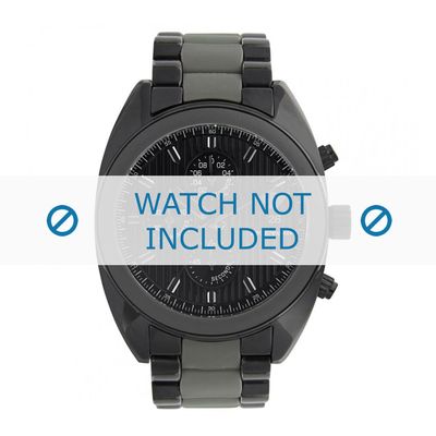 Armani horlogeband AR5953 Staal Grijs 22mm