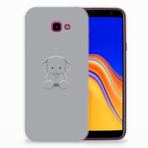Samsung Galaxy J4 Plus (2018) Telefoonhoesje met Naam Grijs Baby Olifant