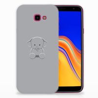 Samsung Galaxy J4 Plus (2018) Telefoonhoesje met Naam Grijs Baby Olifant - thumbnail