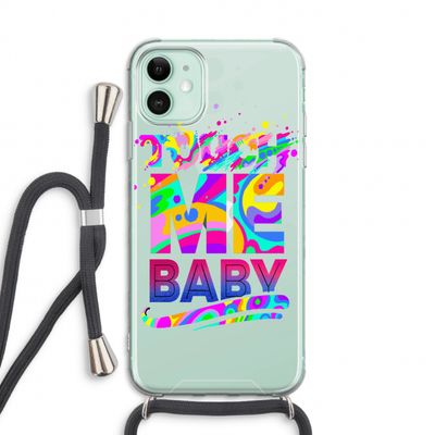 Touch Me: iPhone 11 Transparant Hoesje met koord