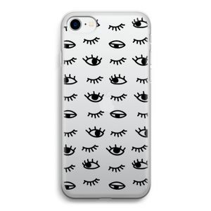 Eye pattern #2: iPhone SE 2020 Transparant Hoesje