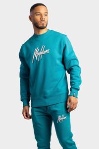 Malelions Duo Essentials Sweater Heren Blauw - Maat XS - Kleur: Blauw | Soccerfanshop