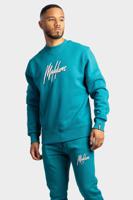 Malelions Duo Essentials Sweater Heren Blauw - Maat XS - Kleur: Blauw | Soccerfanshop