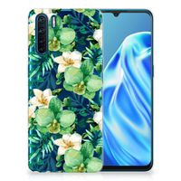 OPPO A91 TPU Case Orchidee Groen