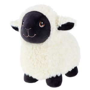 Keel Toys pluche schaap/lammetje knuffeldier - wit/zwart - lopend - 18 cm