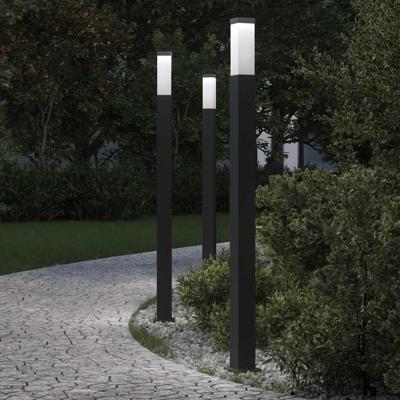 Bolderverlichting 3 stuks 110 cm Zwart IP44