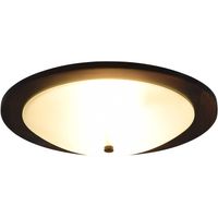 LED Plafondlamp - Plafondverlichting - Trion Palan - E27 Fitting - 2-lichts - Rond - Mat Donkerbruin - Hout - thumbnail