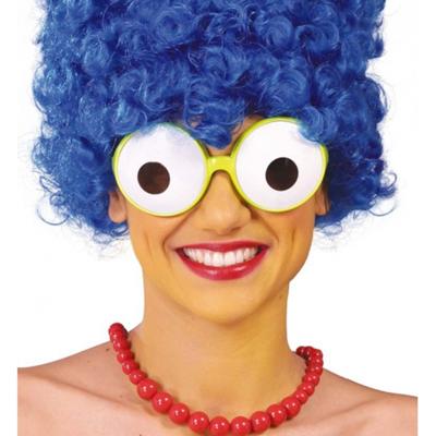 Marge Simpson of grote ogen fun verkleed bril - wit - Carnaval - Dames - Brillen Marge Simpson of grote ogen fun verkleed bril - wit - Carnaval - Dames - Brillen