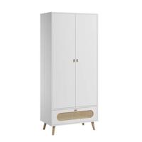 Calicosy - Kledingkast Canne - 85 cm - Wit