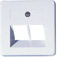 Opus inzetplaat voor modulaire aansluitdoos 2-voudig wit