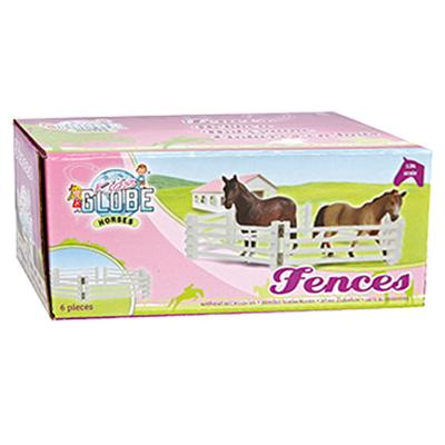Kids Globe globe 6 houten hekken 1:24 wit