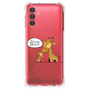 Samsung Galaxy A13 5G | A04s Stevig Bumper Hoesje Giraffe