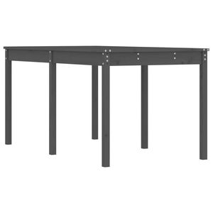 vidaXL Tuintafel 159,5x82,5x76 cm massief grenenhout grijs