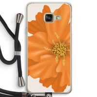 Orange Ellila flower: Samsung Galaxy A3 (2016) Transparant Hoesje met koord