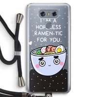 I'm A Hopeless Ramen-Tic For You: LG G6 Transparant Hoesje met koord