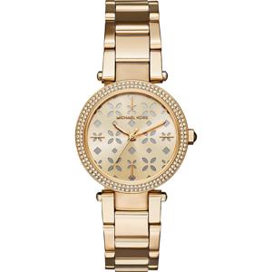 Michael Kors Mini Parker dameshorloge met bloemenuitsparing MK6469