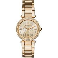Michael Kors Mini Parker dameshorloge met bloemenuitsparing MK6469