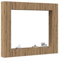 8-delig Tv-meubelset wandmontage bewerkt hout artisanaal eiken