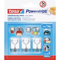 tesa Powerstrips Small Kleefhaak 3 stuks Wit, RVS Inhoud: 3 stuk(s)