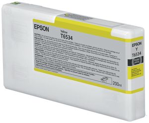 Epson inktpatroon geel T 653 200 ml T 6534