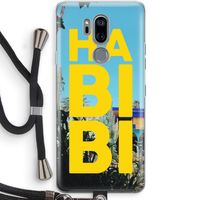 Habibi Majorelle : LG G7 Thinq Transparant Hoesje met koord