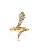 Nialaya Jewelry bague serpent sertie de cristaux - Or