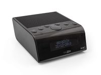Wekkerradio - Dab Plus en FM Radio - Dual Alarm met Snooze - Op Stroom en Batterij - Zwart (HCG011DAB) - thumbnail